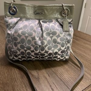 Coach Handbag SV Grey Pink Multicolor F18453 SVAKE